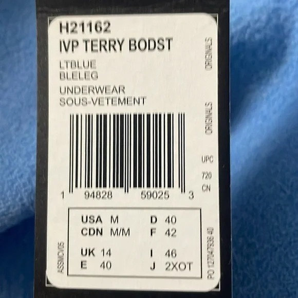 Adidas Women's IVY Park Light Blue Terry Body Suit H21162 size M - Picture 7 of 7